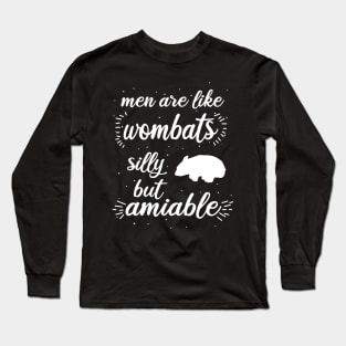 Wombat Männer Valentinstag Geschenk Fan Long Sleeve T-Shirt